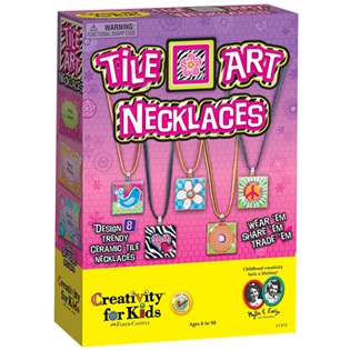 Arts and Crafts Tile Art Necklaces