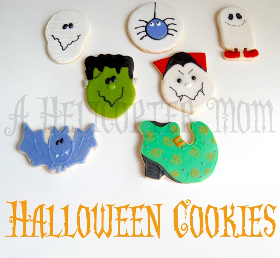 Halloween Cookies Hand Iced and Decorated