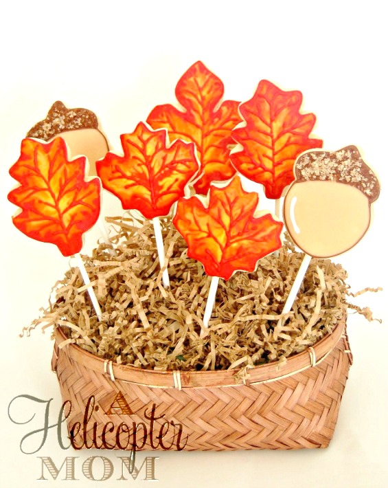 Autumn Acorn Hand Iced Cookies