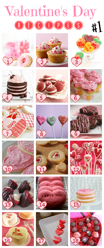 Valentine's Day Recipes - Treats and Desserts Valentine's Day Recipes - Treats and Desserts