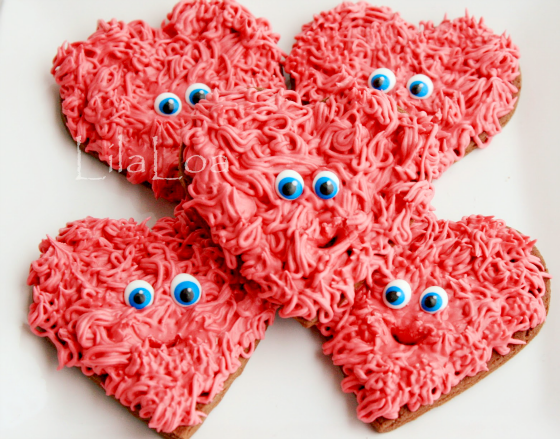 Fuzzy Hearts Cookies