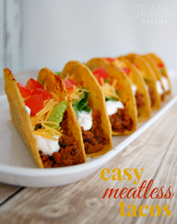 Super Easy Meatless Tacos #Recipe