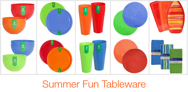 Summer Fun Tableware at Dollar Tree