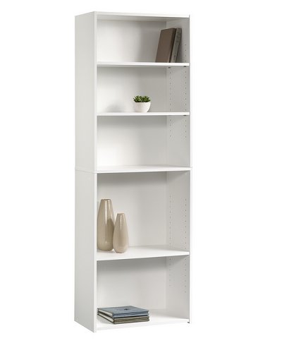 Sauder Beginnings Collections White 5-Shelf Bookcase