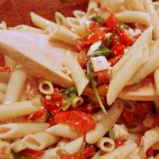 Roasted Garlic, Sundried Tomatoes and Parmesan Pasta