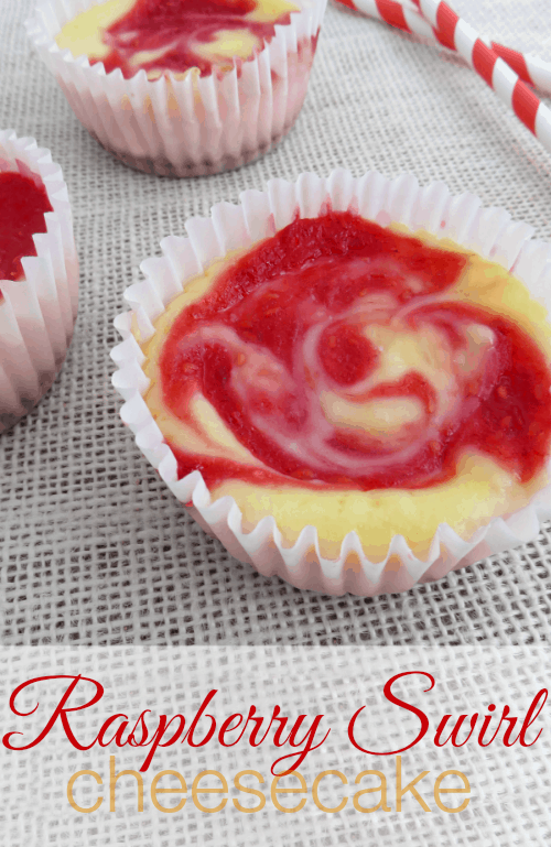 Easy Raspberry Swirl Cheesecakes Recipe