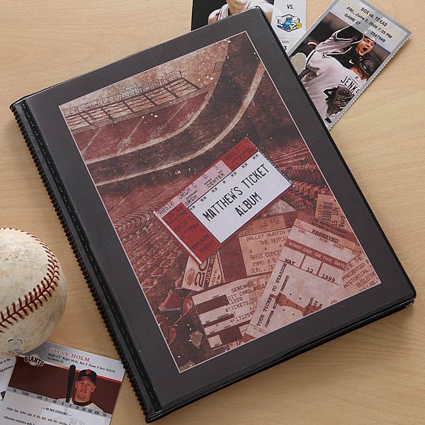 Valentine’s Day Gifts For the Sports Fan Sporting Events Personalized Ticket Album