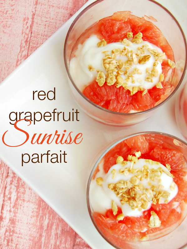 Red Grapefruit Sunrise Parfait