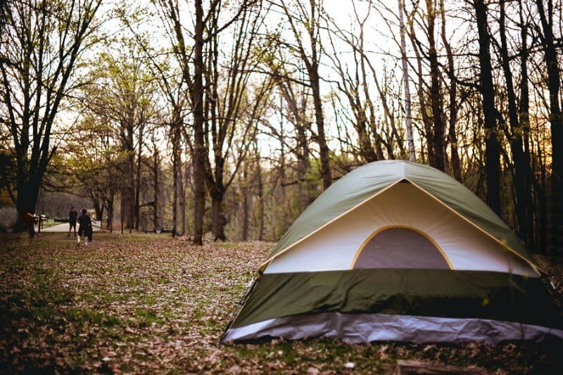 Camping with Family in a Tent Online Doctor Visit