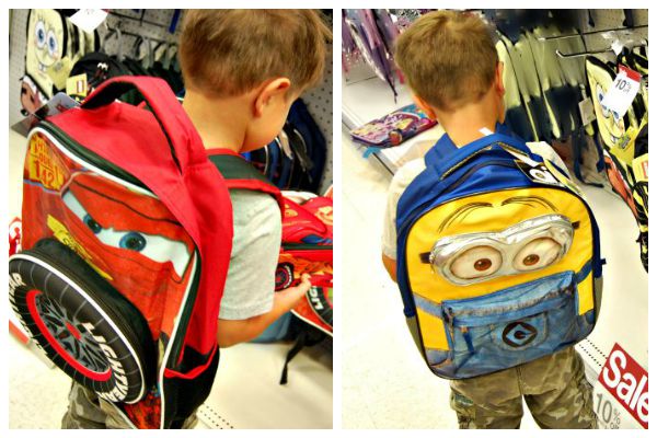 Back-to-School Gear - Cars and Minions