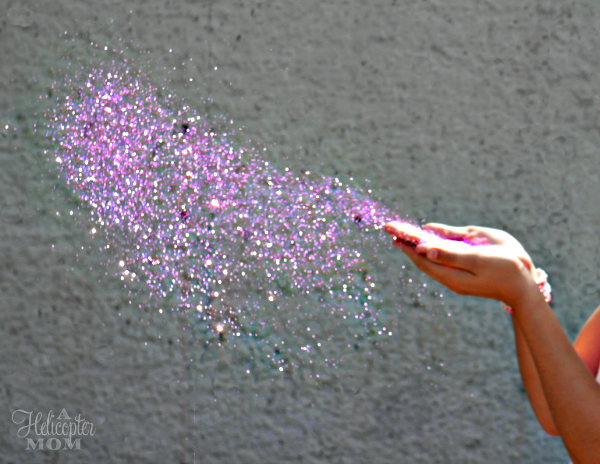 Summer Fun - Purple Glitter in the Air