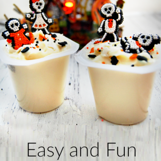 Easy and Fun Halloween Pudding Cups