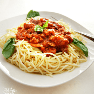 Italian Veggie Spaghetti Sauce Recipe (Giveaway)