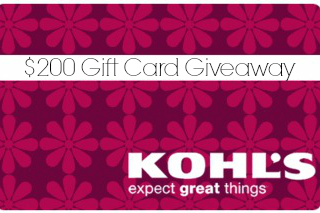 A Kohl’s Christmas – $200 Gift Card Giveaway