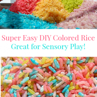 How to Make Rainbow Colored Rice – #sensoryplay