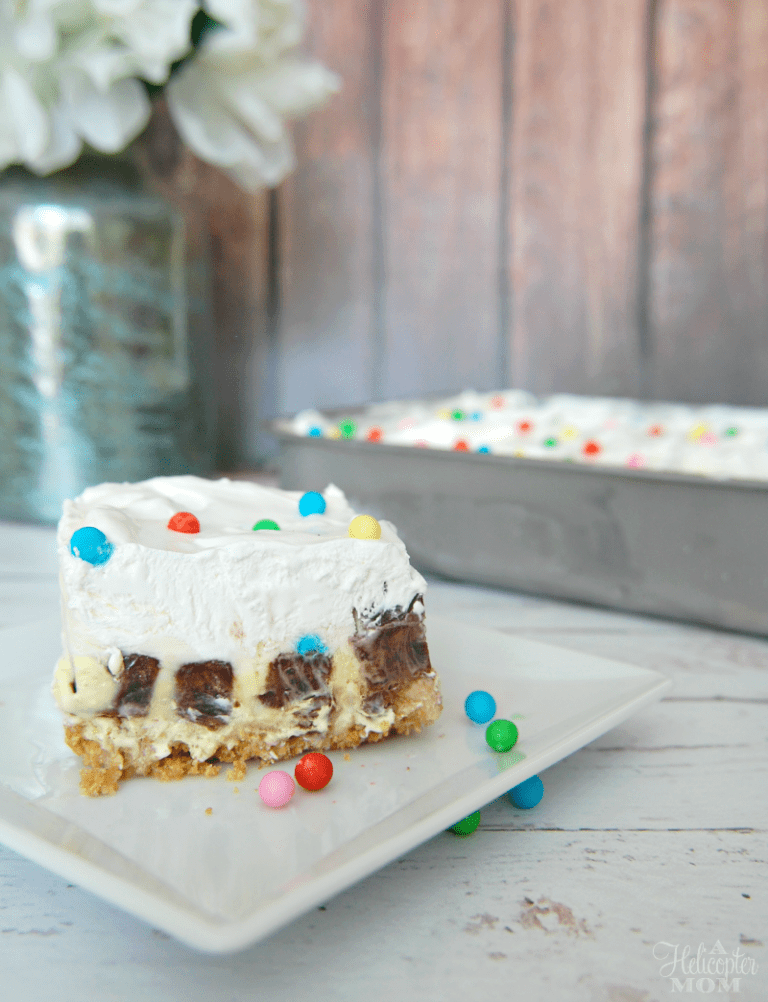 Easy Cosmic Brownie Ice Cream Cake Recipe A Helicopter Mom