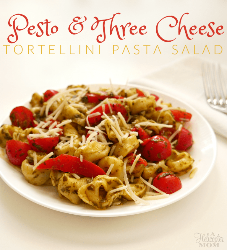 Pesto Three Cheese Tortellini Pasta Salad Recipe A Helicopter Mom