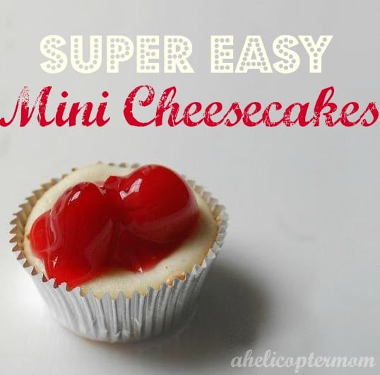 Super Easy Mini Cherry Cheesecake Bites