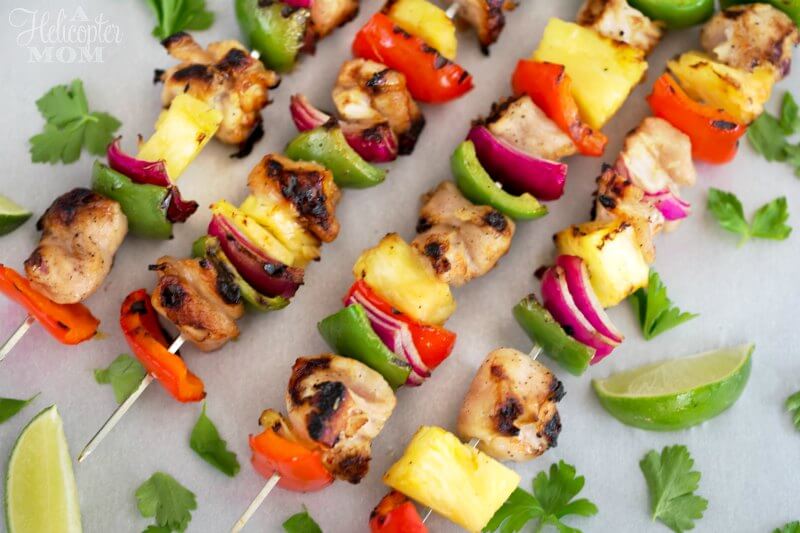 Grilled Chicken Kabobs Recipe Easy Summer Grilling A Helicopter Mom