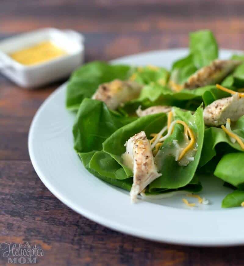Salad Greens with Salt and Pepper Chicken